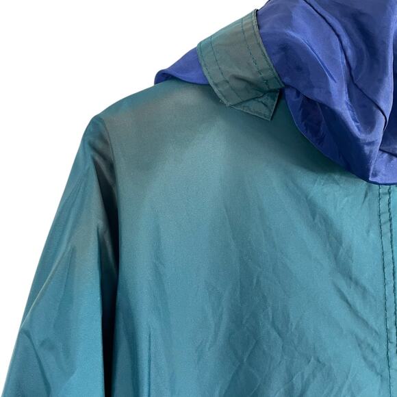 Helly Hansen Mens Large Packable Adjustable Rain Wind Full Zip Jacket Blue Flaws - Picture 15 of 16